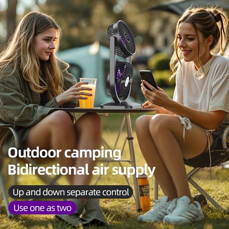 USB Charging Desktop Fan Portable Rotatable Desktop Electric Fan Suitable For Outdoor Picnic Student Dormitory Office Home Use