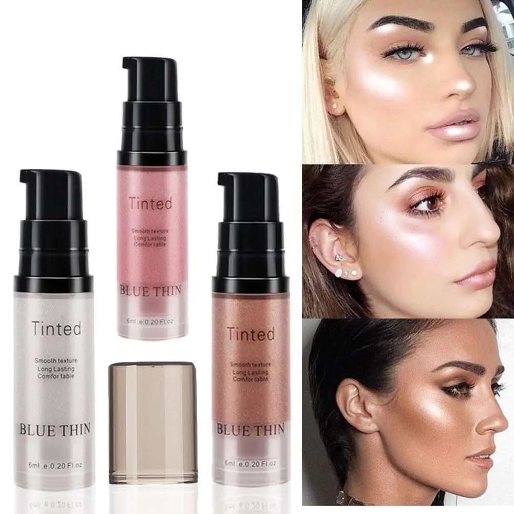 Shimmer Liquid Highlighter Face Contouring Pearlescent Brightener Body Glow Face Makeup Makeup Bronzer Contour V5U1