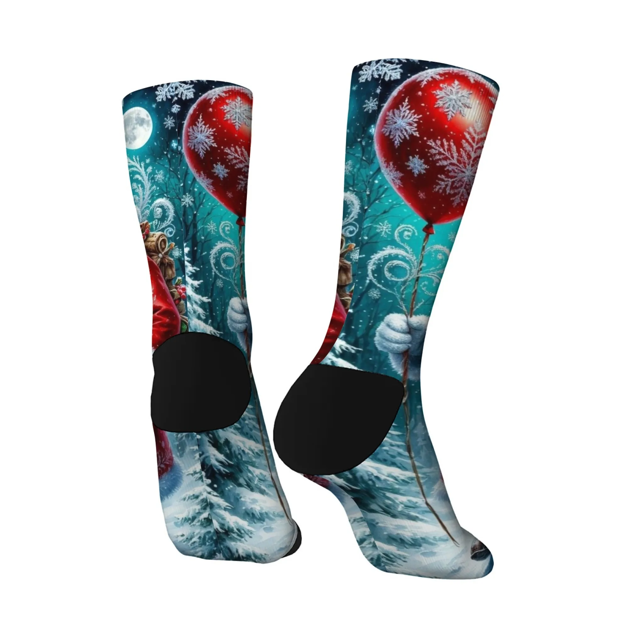 سانتا كلوز الجدة الرجال الجوارب ريترو ستايل مريح عدم الانزلاق موضة الجوارب غير رسمية سعيد الهيب هوب جوارب بأشكال مضحكة هدية الكريسماس #4