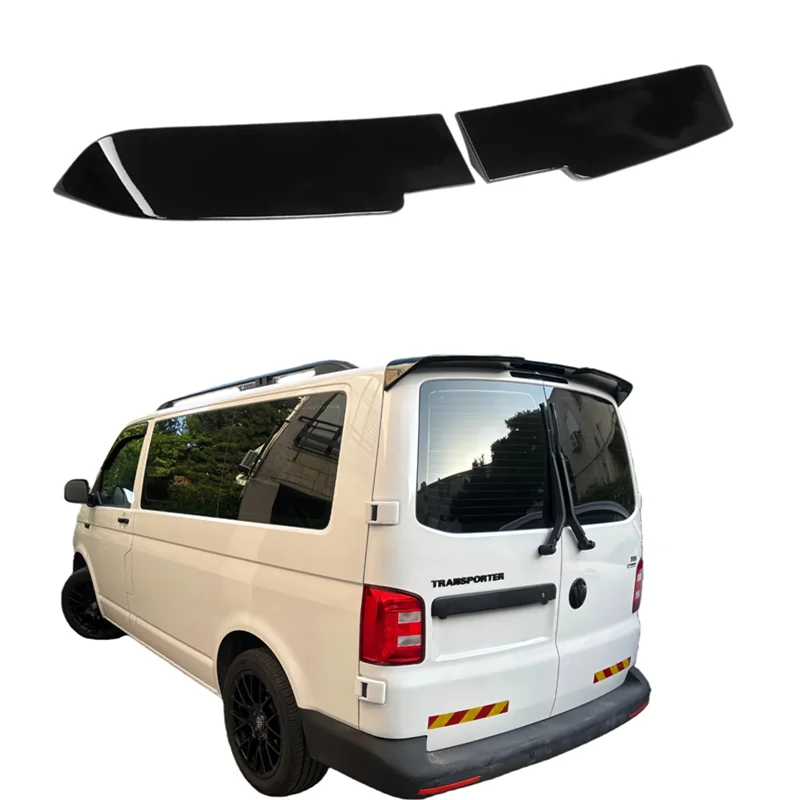 2X Für Volkswagen Für VW T5 T5.1 T6 T6.1 2-Türer Transporter Heckspoiler Dachflügel Hochwertiger ABS-Spoiler