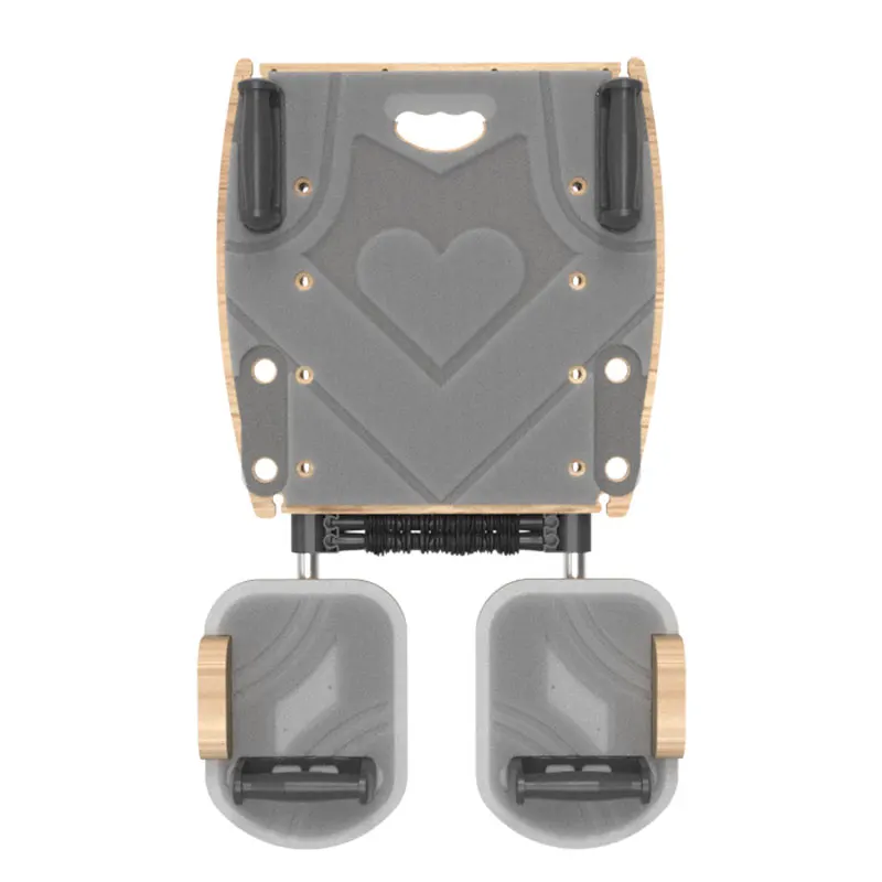 Tablero de Pilates dividido, reformador de madera multifuncional plegable y respetuoso con el medio ambiente para gimnasio en casa