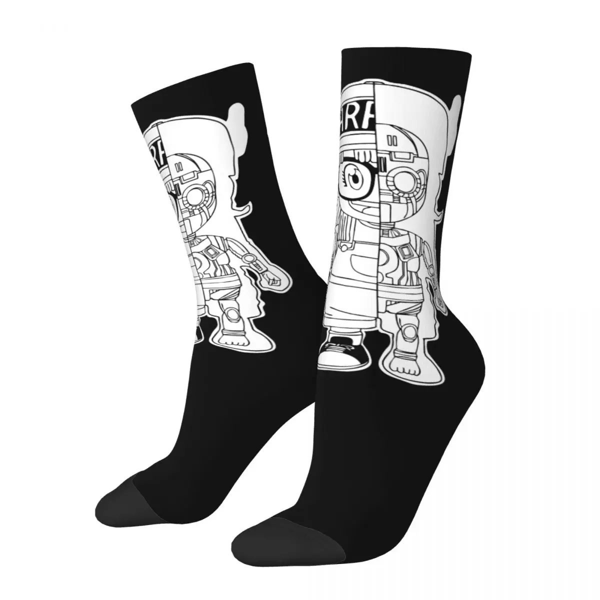 Носки Dr. Slump, мужские и женские полиэстеровые носки Happy Arale, дезинфицирующие носки, сумасшедшие весенне-летние, осенне-зимние чулки средней длины, подарок