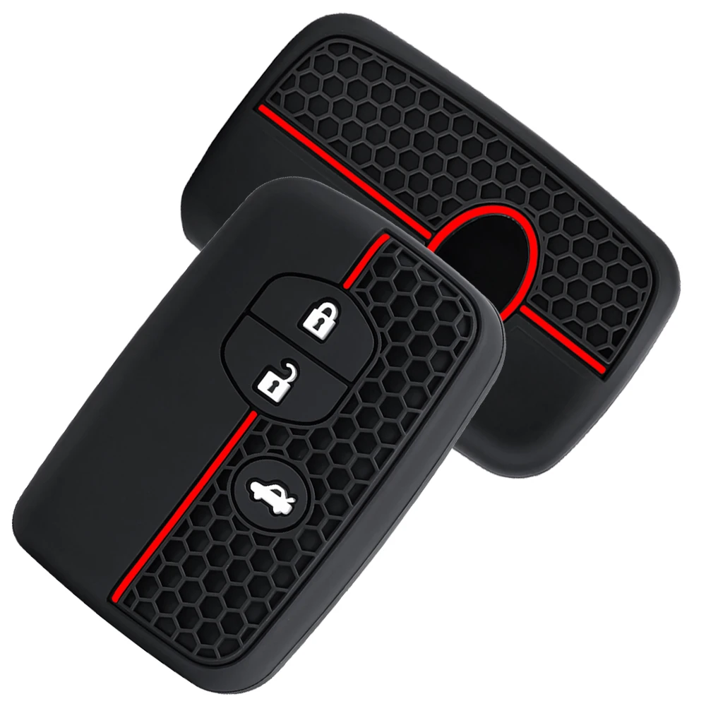 Silicone Car Fob Key Case Holder Cover Shell for Toyota Camry Prius Land Cruiser Prado 150 Crown for Subaru Foreste XV Remote
