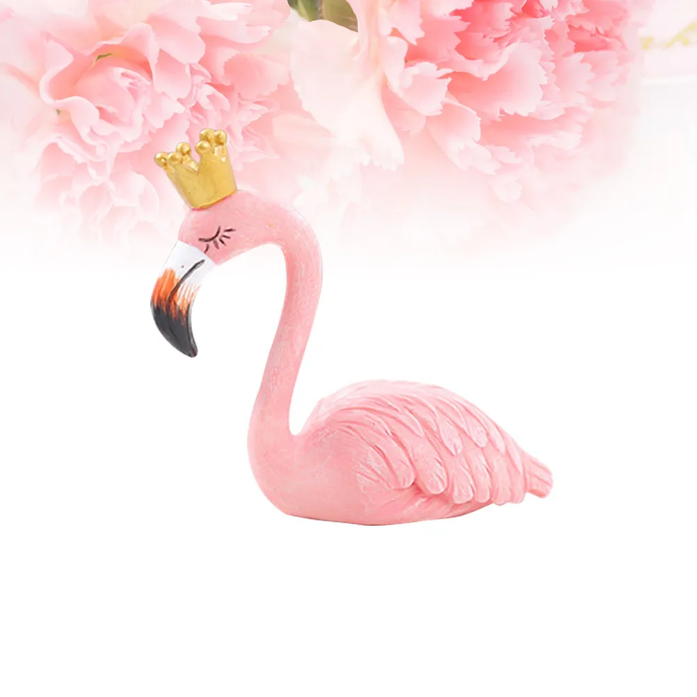 Premium Resin Flamingo Ornament Safe Non Toxic Delicate Craftsmanship Simple Chic Design Home Office Desk Decor Flamingo Resin