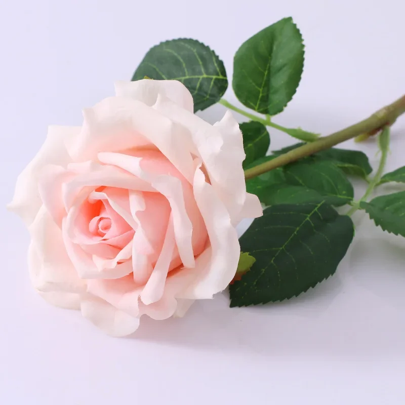 

Single Branch Simulated Hand-feel moisturizing Rose Flower Luxury Home Decor Party Centerpieces Easter Decorations Silk Flowers