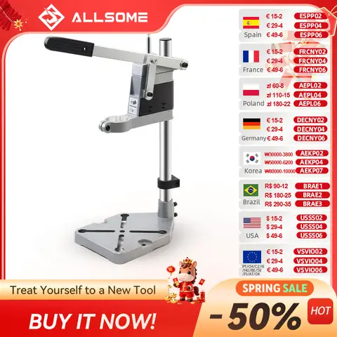 Electric Drill Stand Clamp 400mm Allsome