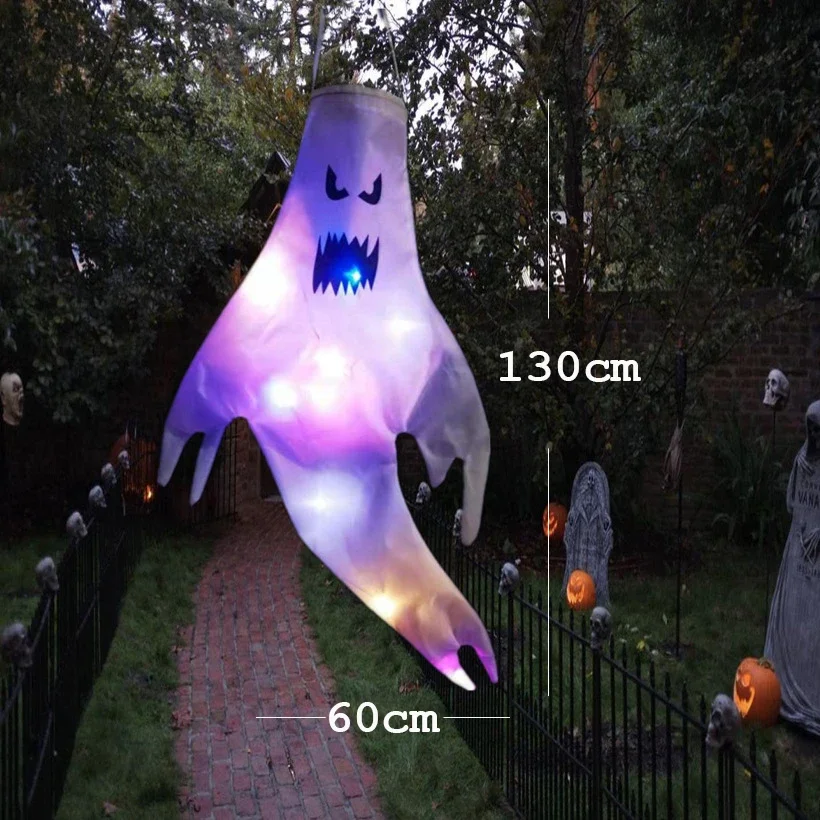 Big/small Size LED Halloween Outdoor Light Battery Power Skeleton Ghost Horror Grimace Glowing Party Props Halloween Decoration