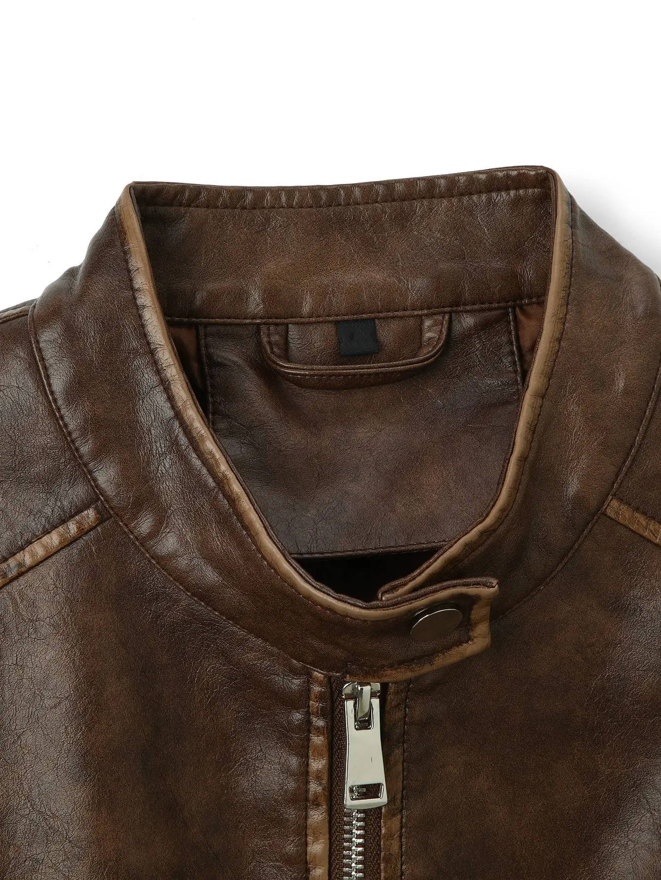 เสื้อแจ็คเก็ตหนังลำลองแฟชั่นพร้อมคอตั้ง,ฤดูใบไม้ร่วงและฤดูหนาว PU รถจักรยานยนต์ซิปเสื้อแจ็คเก็ตสั้น,เสื้อผ้าผู้หญิง