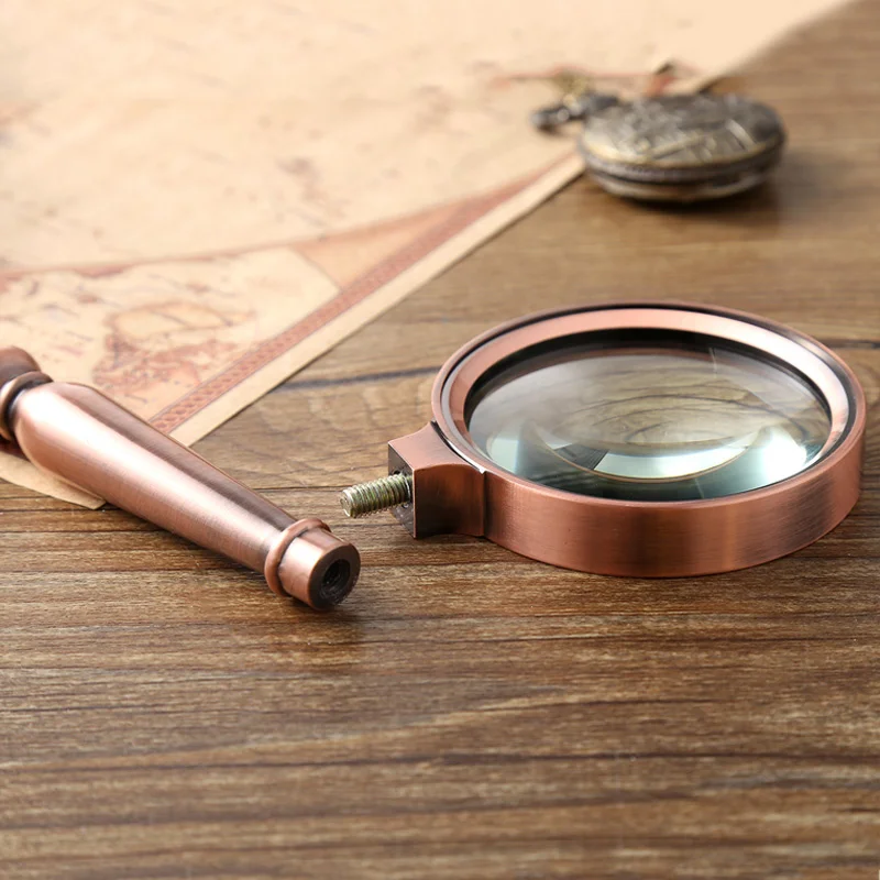 High Quality Metal Handheld Reading Magnifier Loupe Optical Magnifying Glass To Repair Watch  Jewelry Loupe Herramientas