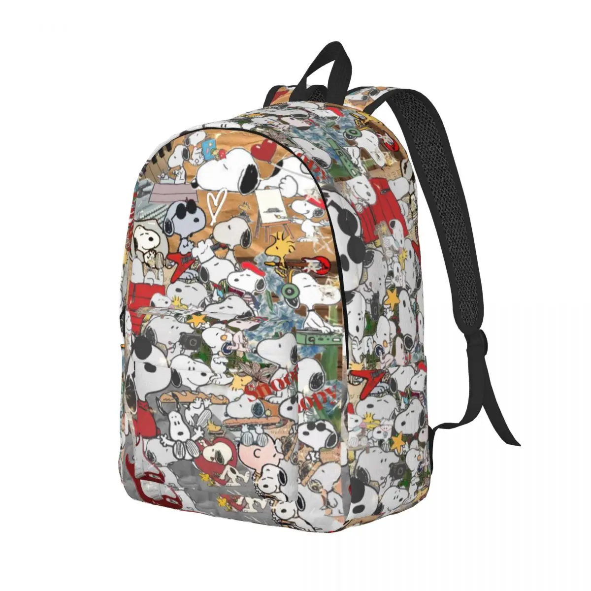 Custom S-Snoopys And Peanut Laptop Backpack Men Women Casual Bookbag for College School Students Bags