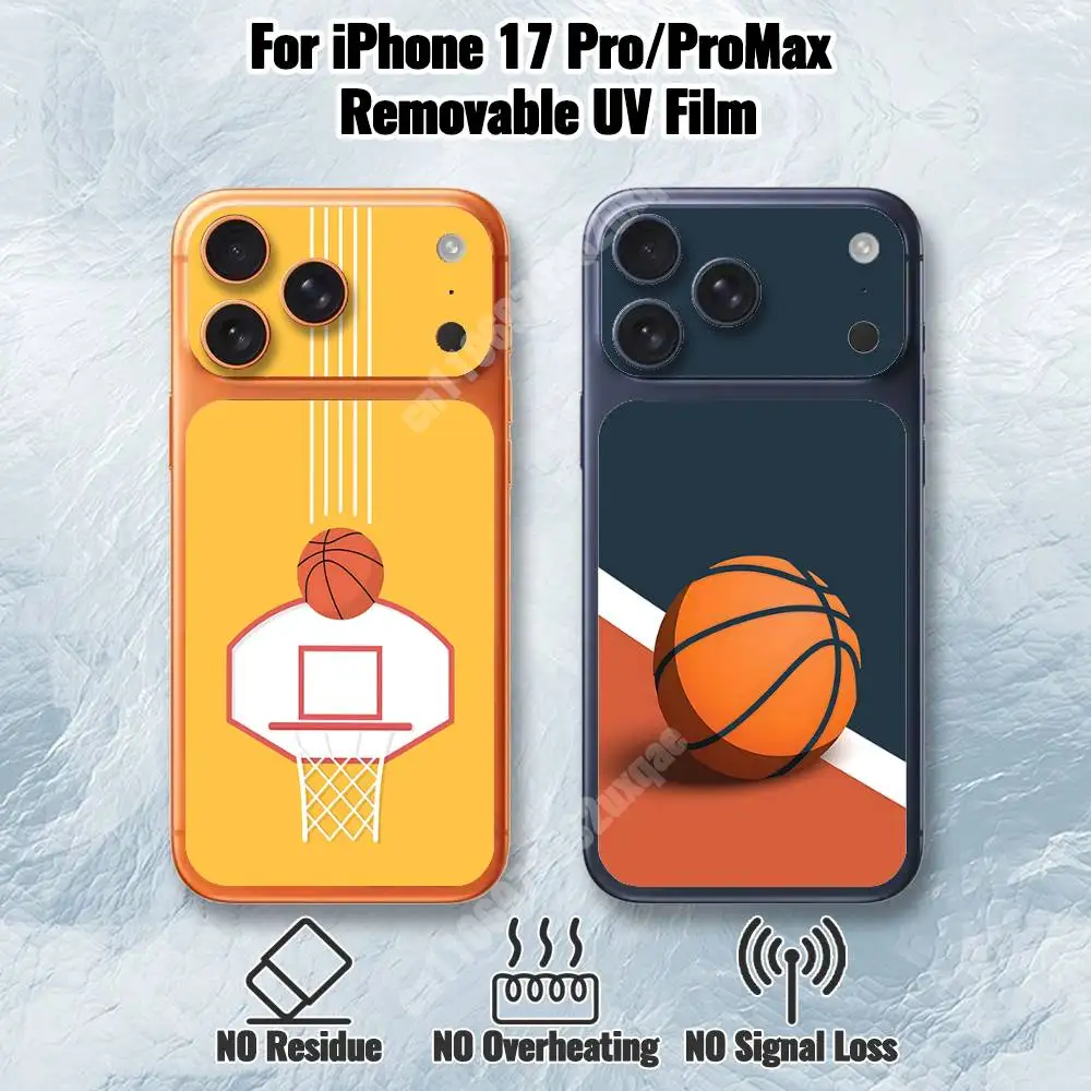 

Basketball Sport Passion Removable UV Film for iPhone 17 Pro 17 ProMax HD Decal Skin