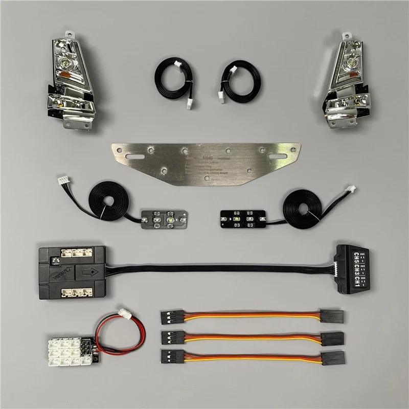 RC Truck Simulation Lighting System Water Lamp Group for 1/14 Tamiya Tipper  F16 750 56360 Model Car DIY Parts