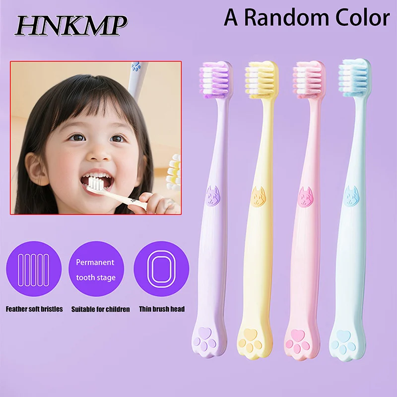 

Dog Paw Shape Children's Toothbrush Soft Bristle Teeth Whitening Brushes For 2-12 Years Old Kids Toothbrushes Dental Oral Care