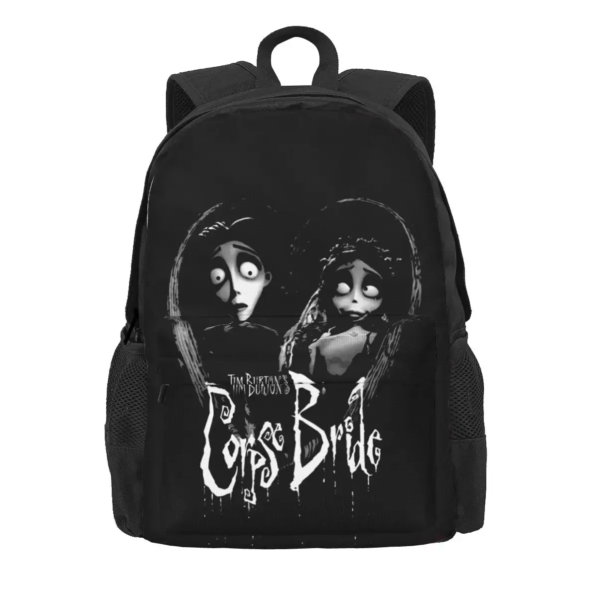 Tim Burtons Corpse Bride Bride And Groom Large Capacity Backpack Bookbag Backpack Sports Bag School Sport Bag