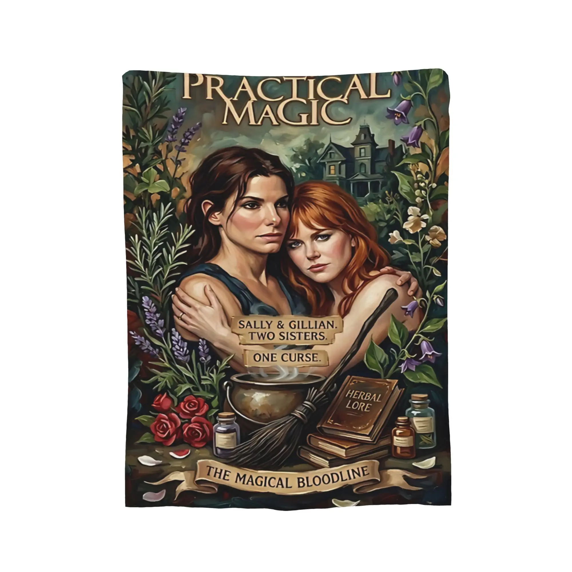 Practical Magic Fantasy Romantic Comedy Drama Tribute Blanket Flannel Thin Throw Blanket for Bedding Bedroom Plush Thin Quilt