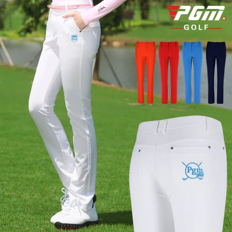 Send Belt !PGM Women Ultra-thin Summer Pant Spring Golf/Tennis Pants High Elastic Women Trouser Breathable Slim Fast Dry Pants