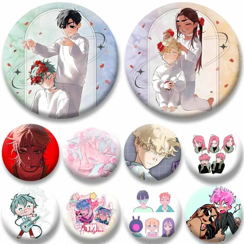 Korean Anime Movie Alien Stage Enamel Brooch Cool Manhwa Character Button Pins Backpacks Clothing Hats Lapel Badges Jewelry Gift