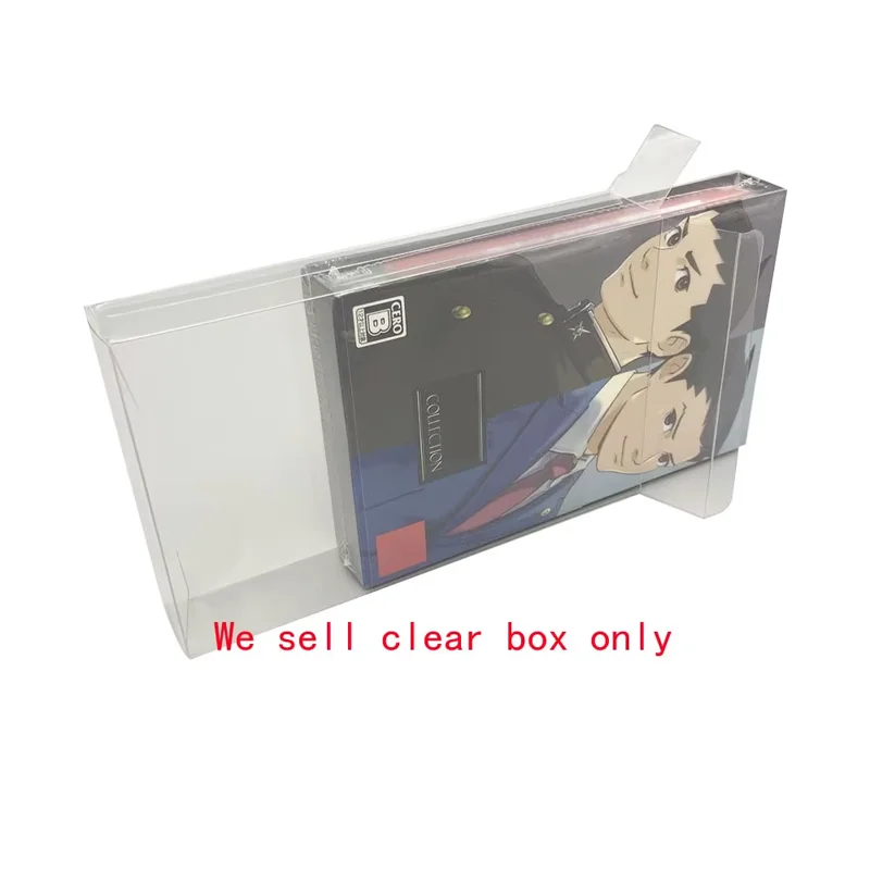 Transparent clear PET cover for SWITCH NS for The Great Ace Attorney Chronicles collection Edition storage display box
