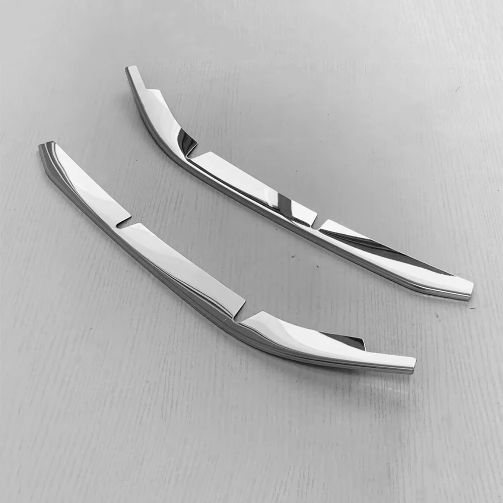 Silver Metal Chrome Upper Grille Grill Trim Mouldings For 2023-2025 Toyota Crown Crossover Accessories