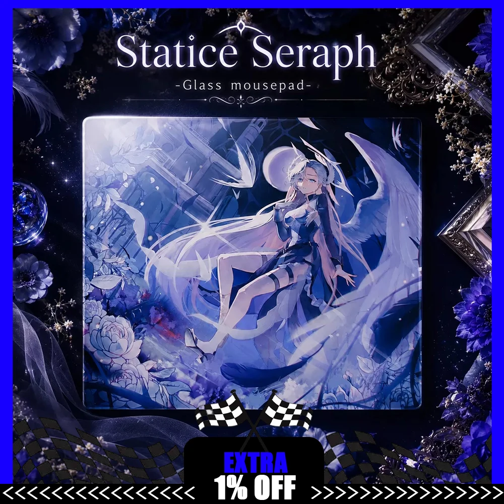 PAN Esports Statice SERAPH Glass Gaming Mousepad  FPS Both Control And Smooth Mouse Pad For VALORANT TTK CSGO PC Accessories