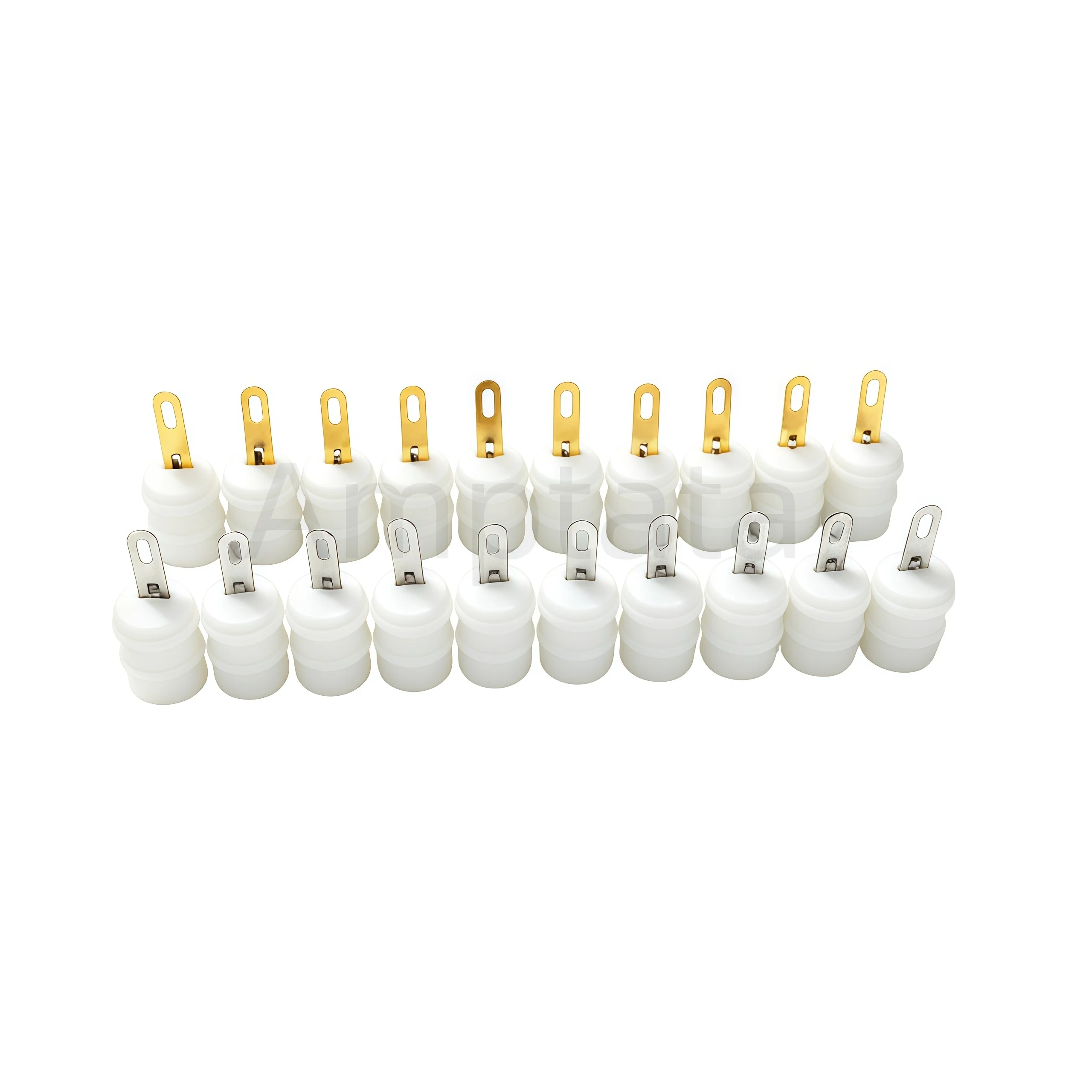 10Pcs FU29 FU32 FM30 829 829B Tube Socket & Anode Cap Set, Ceramic Gold/Silver Plated PCB Mount for HiFi Audio Amp DIY Repair