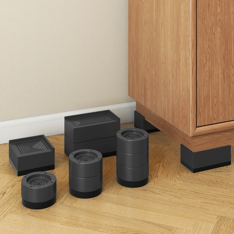 丸型家具脚パッド-滑り止め-積み重ね可能-傷防止-高さ調節可能-ソファ、テーブル、椅子用