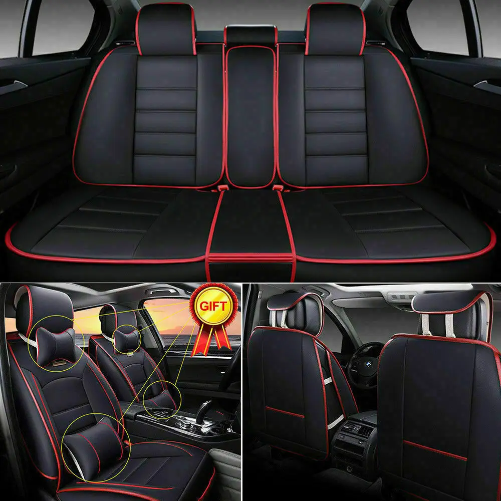 

5-Seat Deluxe Car Front + Backrest Seat Cushion For Chevrolet Malibu Toyota Ford Four Seasons Universal Auto Chair Seat Cushion