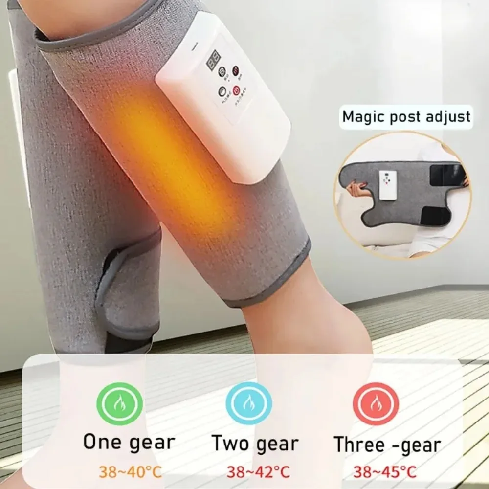 

Electric Vibration Leg Calf Massager Full Pressotherapy 6 Mode Hot Compress Leg Foot Massager Air Compression Muscle Relief Pain