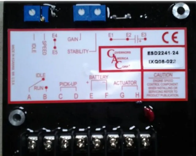 

Generator speed control board: GAC ESD2441-24 24V / ESD2441-12 12V