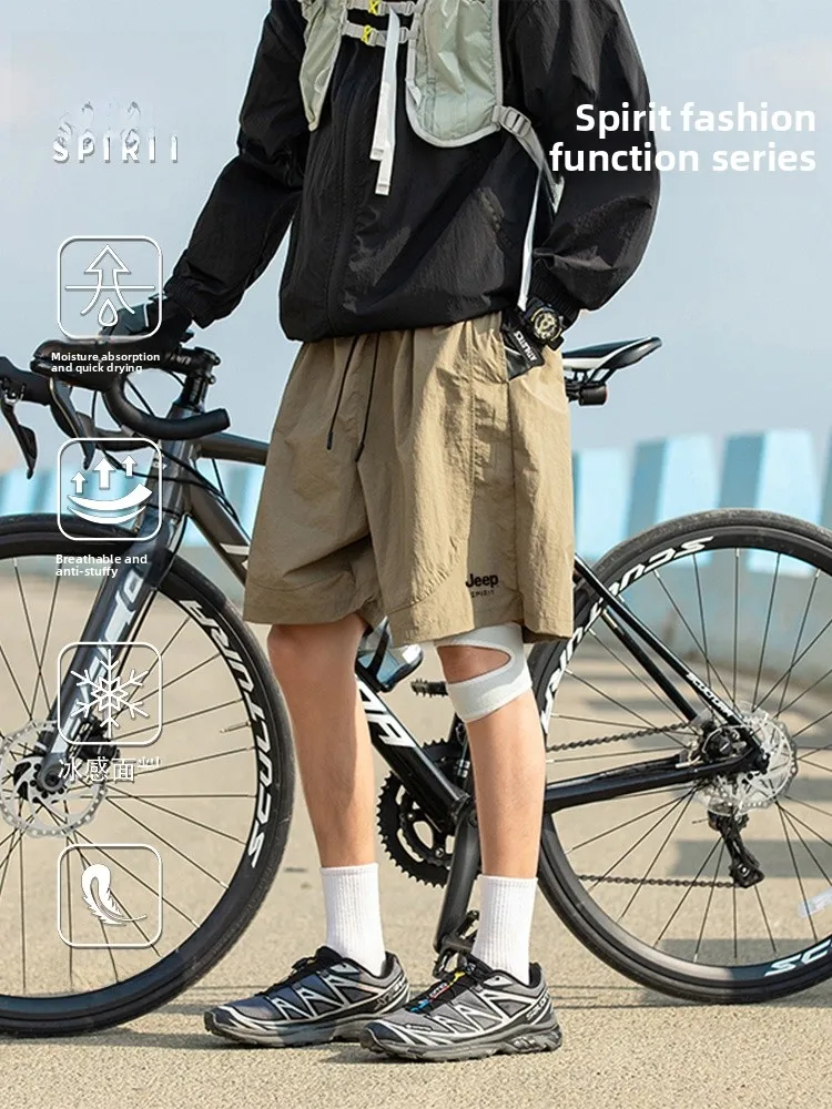 

Spirit Уличная спецодежда Qui Dry Свободный крой Мужские орты Повседневная длина пять четвертей Молодежная энергетическая нейлоновая ткань