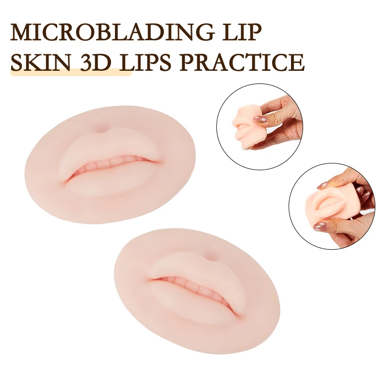 

Lip Skin 3D Lips Practice Silicone Skin For Permanent Makeup PMU Human Lips Elasticity Beginner Training Tattoo