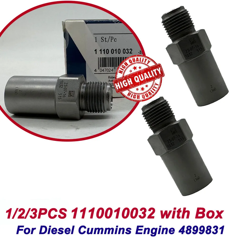 1/2/3PCS 1110010032 New Common Rail Fuel Pressure Relief Valve 504053866 4899831 For Diesel Cummins Engine, MADE IN DE