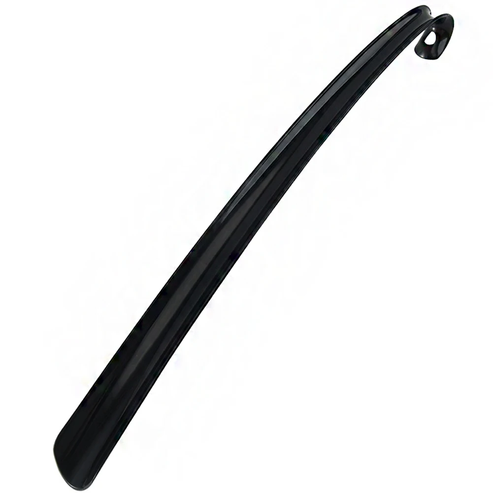 1 PC Shoe Accessories Plastic Long Shoehorn Plastic Shoehorn Long 42cm Shoe Lifter Curved Hook Design Lazy Man Shoes Portable