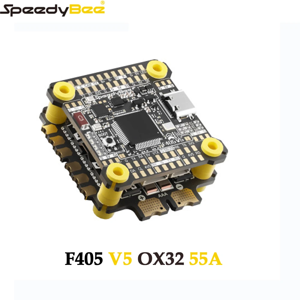 

SpeedyBee F405 V5 OX32 55A 30x30 Model Aircraft FC&ESC Stack F405 Flight Controller 55A 4in1 ESC for FPV Drone