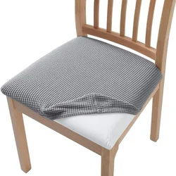 Chair cover universal all year round solid color minimalist new thickened chair cushion cover elastic restaurant home use