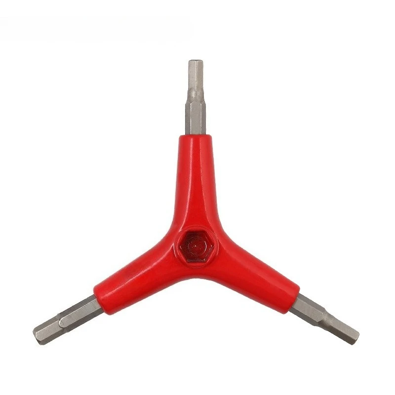 Bicycle Three Way Hex Repair Wrench Portable Combination Spanner Mountain Bike Cycling Maintenance Tool