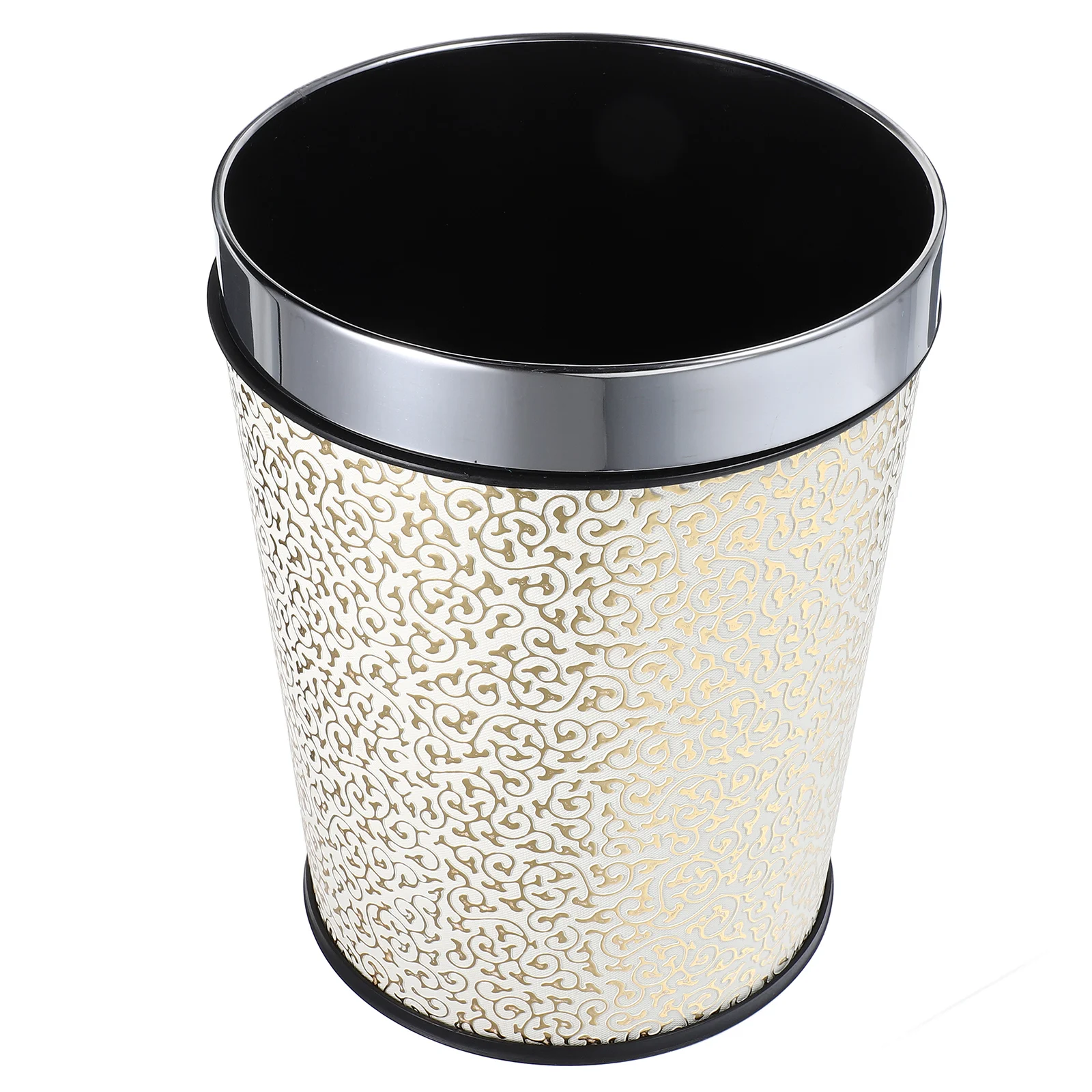 

Retro Chinese Trash Can 5L Red Alligator Pattern Round Bin for Home Office Bedroom Bathroom Waste Paper Bucket Plastic