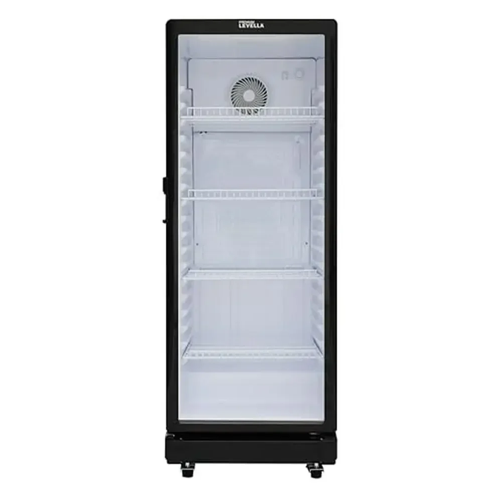 Glass Door Display Refrigerator Commercial Beverage Cooler 7.1 cu ft Freestanding with Wheels Manual Defrost Freezerless 21.06"D