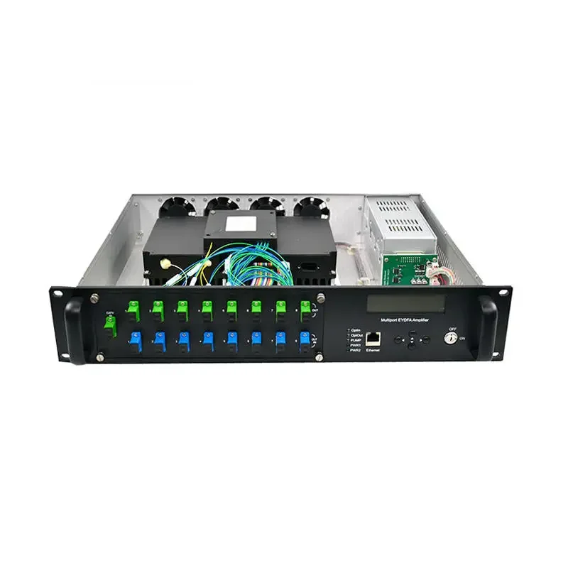 2026 High Power 1550nm FTTH EDFA Optical Amplifier Multi-Port 8 CATV For Radio & TV Broadcasting WDM With 1550nm Catv