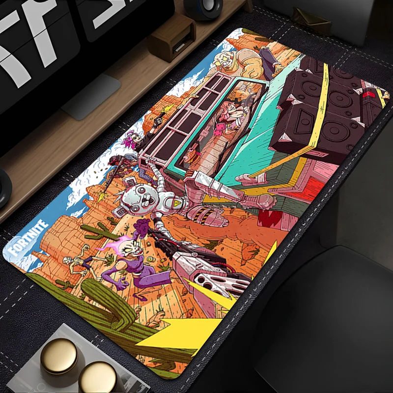 F-Fortnite Mouse pad game player keyboard pad computer accessories office desk mat non-slip coasters PC carpet Mousepad 900x400