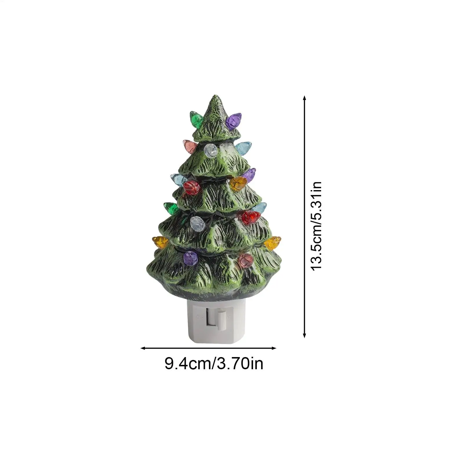 Świąteczna lampka nocna w kształcie choinki, retro oświetlenie ambientowe, lampka choinkowa zasilana przez wtyczkę, dekoracja ścienna do sypialni, salonu, pokoju dziecięcego.