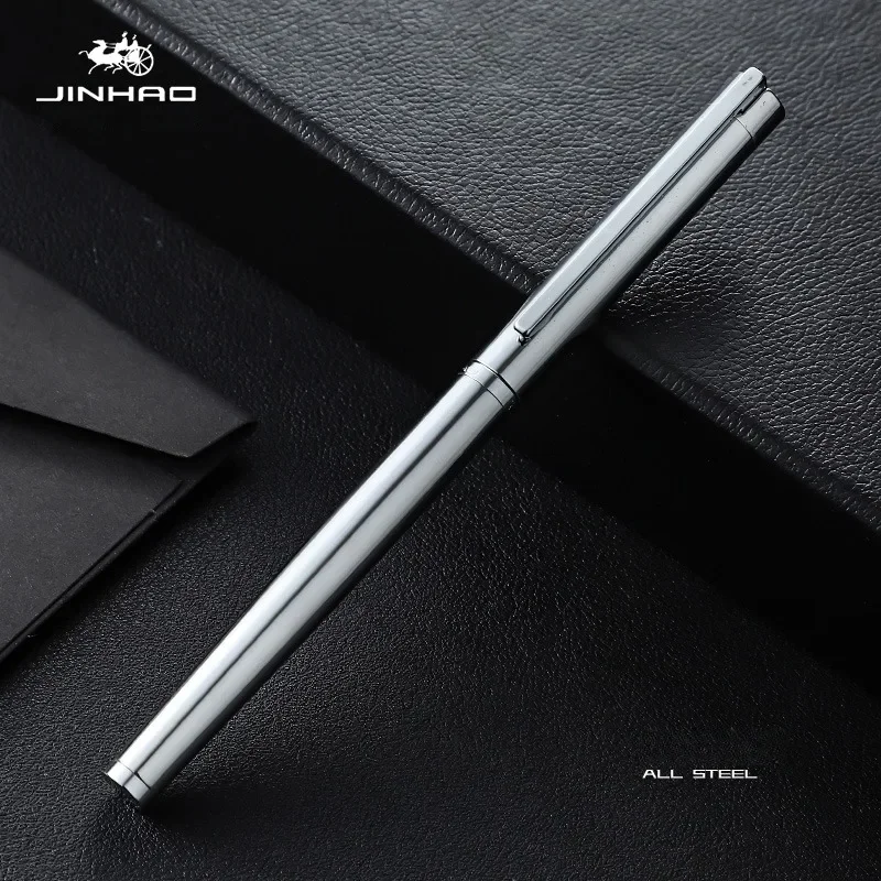 Jinhao 126 Fountain Pen All Steel Luxury Executive Pens 0.5mm/0.38mm Nib Ink Pens Writing Office School Supplies Stationery