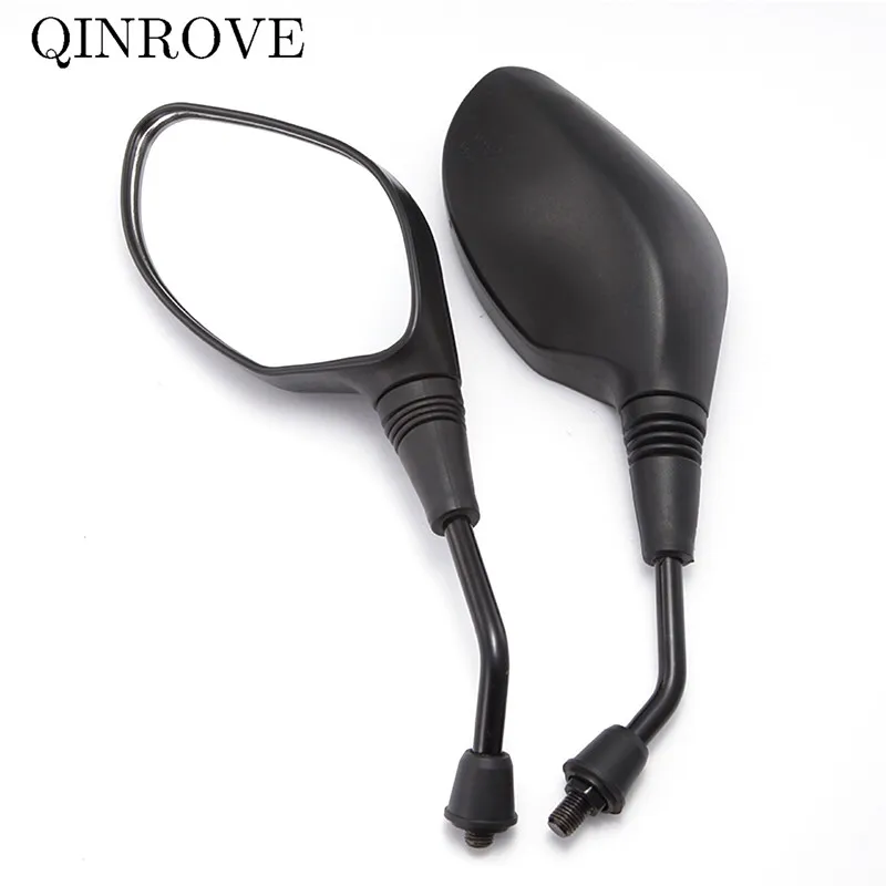 8 10mm Universal Motorcycle Rearview Mirrors Black ABS Side Mirror For YAMAHA MT09 MT07 XSR900 XSR700 WR250 XVS 650 FZ6 FZ09 KTM