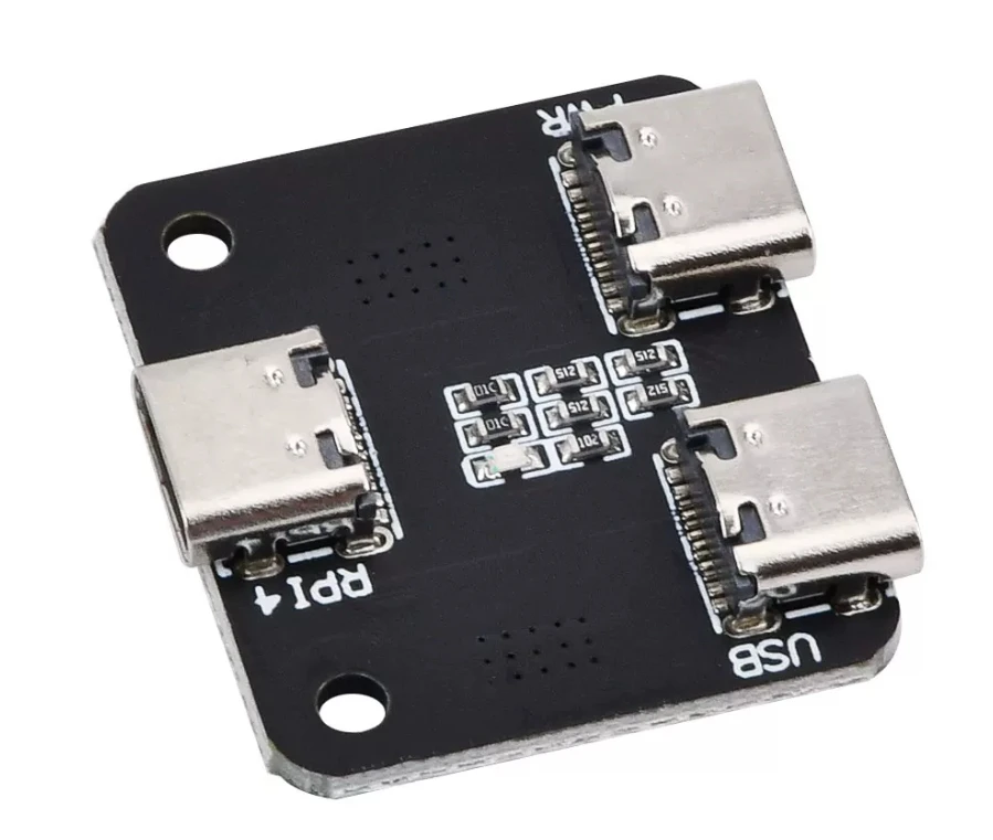 USB Power Splitter for Raspberry Pi Development Board BliKVM and PiKVM KVM over IP HDMI CSI Type-C Interface