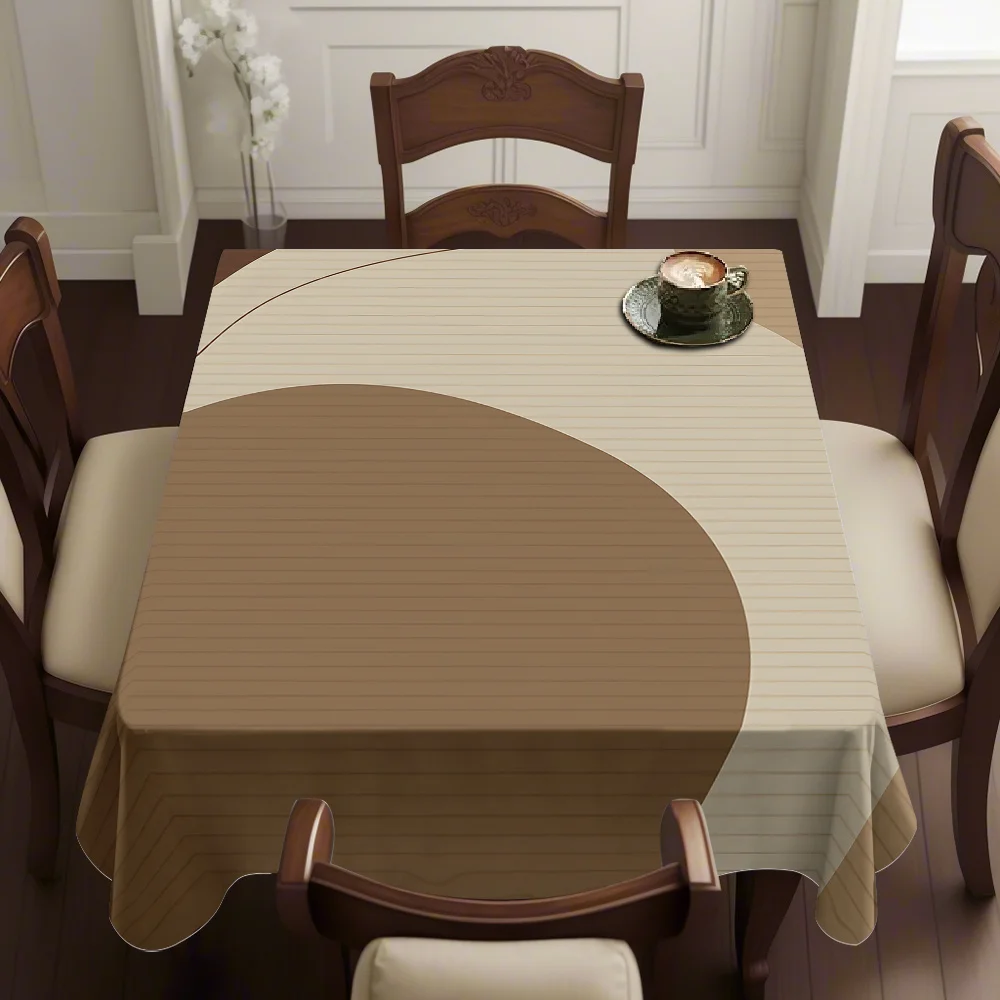 New model modern and stylish square tablecloth, minimalist Morandi color scheme patterned tablecloth.