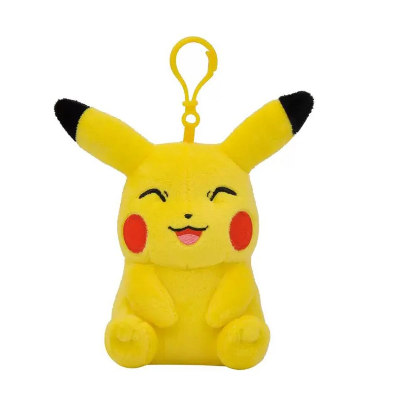 Plush Anime Pokemon Pikachu Mew Psyduck Squirtle Bulbasaur Stuffed Toys School Bag Backpack Pendant Dolls Keychain Gifts