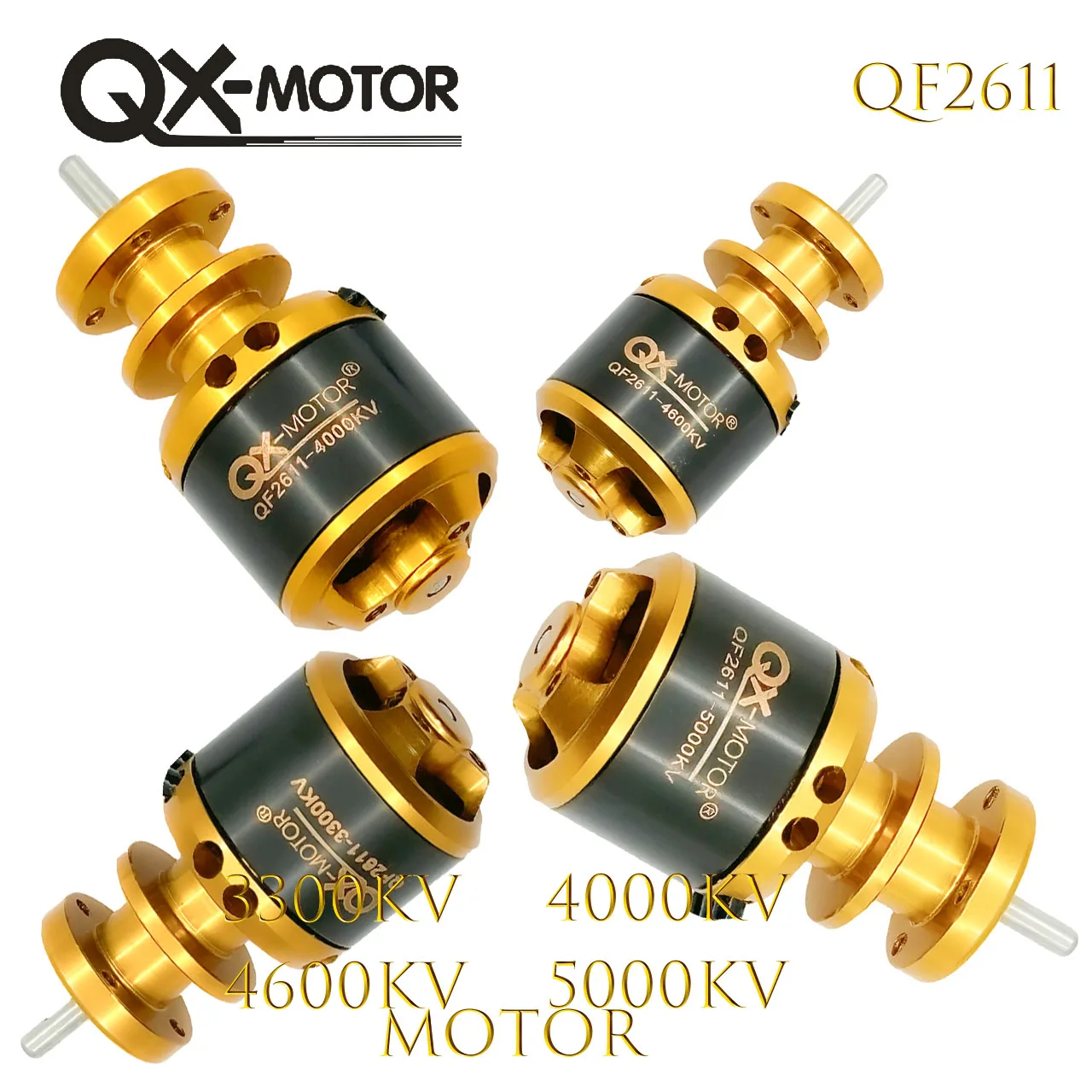 QX-MOTOR silnik bezszczotkowy z drutu całkowicie miedziany 50mm EDF 12 QF2611 3300/4000/4600/5000KV do części modelu samolotów DIY RC