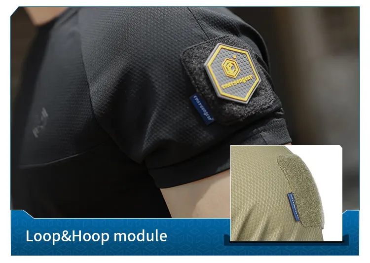 Emersongear Blue Label "Newt" Funktionelle T-Shirts Taktische Ergonomische Schnitt-Shirts Alltags-Oberteile T-Shirt für Wandern Jagd Sport EMB9712 – Detail 5