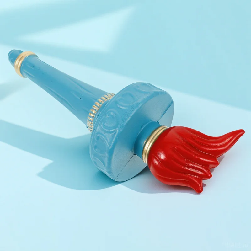 Statue of Liberty Torch Prop for Halloween Costume Accessories Small Lightweight Easy to Carry Store Blue Decor