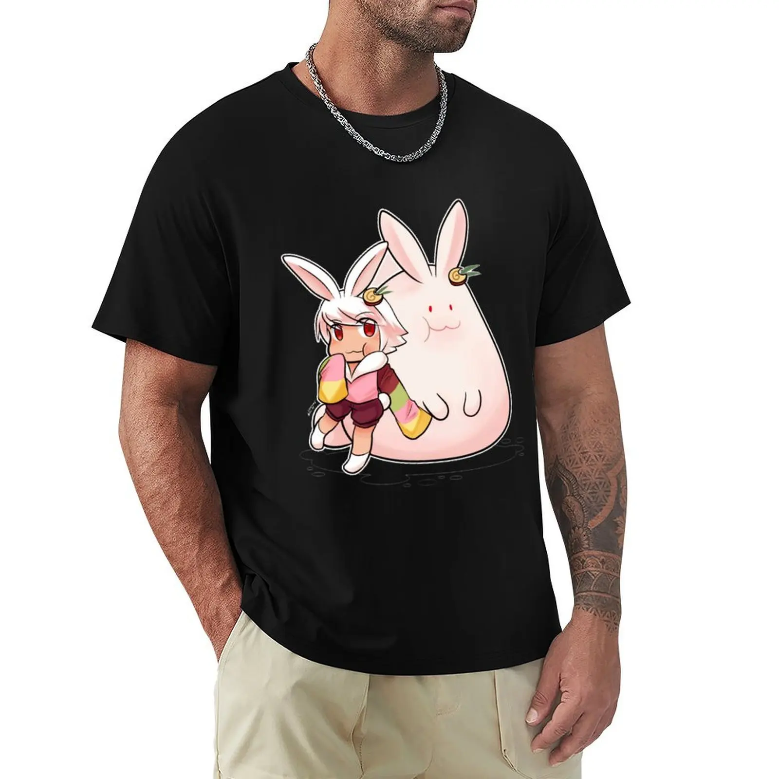 

moon rabbit cookie run kingdom almond For strawberry cake Kawaii T-Shirt graphics shirts graphic tees mens designer clothes